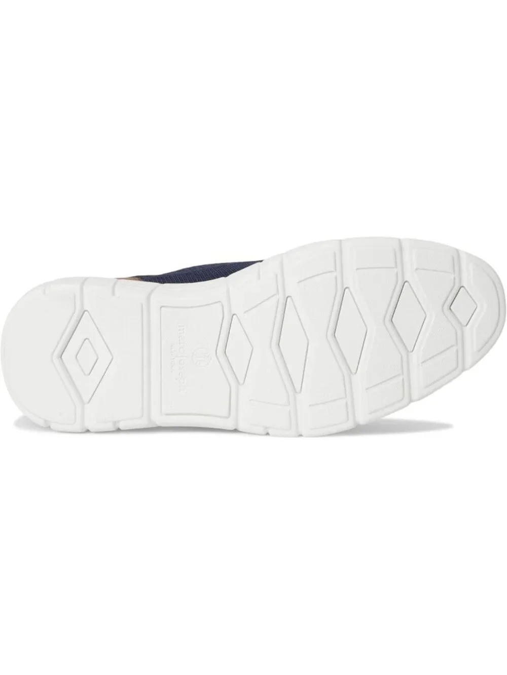 Marc Joseph Men's Navy Leather Slip On Round Toe Solid Comforts Oxfords Shoes